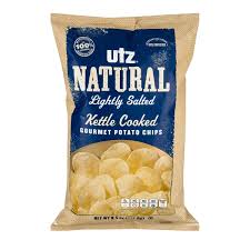 These healthy sweet potato chips are baked, not fried, so feel free to have a few! Utz Natural Gourmet Potato Chips Gluten Free Lightly Salted Kettle Cooked 8 5 Oz Instacart