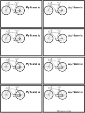 Kindergarten bike safety coloring pages. Name Tags To Print Enchantedlearning Com