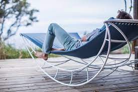 outdoor rocking chair lets multiple people gently sway together in nature lounge chair outdoor outdoor furniture design outdoor rocking chairs