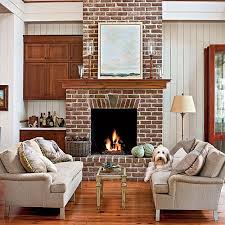 This Is What I Really Would Like To See For An Arrangement In The Living Room And It Is Not Living Room With Fireplace Red Brick Fireplaces Living Room Modern