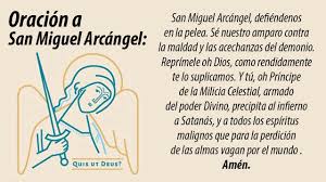 Que dios manifieste sobre él su poder, es nuestra humilde súplica. Oracion A San Miguel Arcangel Oracionporlaiglesia Youtube