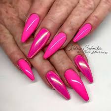 How to chrome nails french tip tutorial. 23 Neon Pink Nails And Ideas For The Entire Summer Length Women Blog