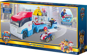 The movie ryder and the pups are called to adventure city to stop mayor humdinger from turning the bustling metropolis into a state of chaos. Paw Patrol Movie Transforming City Paw Patroller Walmart Exclusive Walmart Com Walmart Com