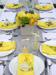 Pin By Melissa Morgan On All Things Entertaining Yellow Table Yellow Wedding Theme Table Decorations