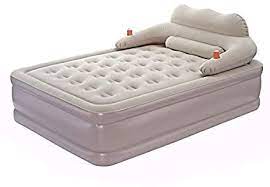 Somit wird die luftmatratze zu einem luftig leichten bett oder brett, meistens mit den maßen eines großen handelsüblichen handtuchs oder einer isomatte.zudem bestehen die verschiedenen luftmatratzen modelle der gängigen marken quechua und happy people aus. Vanlamp Luftbett Mit Kopfteil Aufblasbares Bett 2 Personen Mit Eingebauter Pumpe King Size Luftmatratze Honeycomb Matrix Wasserdicht Atmungsaktiv Fur Gaste Rest Camping 210 X 152 Cm Amazon De Sport Freizeit