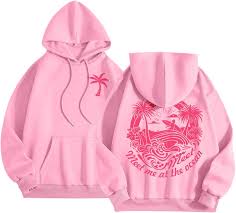 Pink Hoodie, Pink Graphic Hoodie for ...