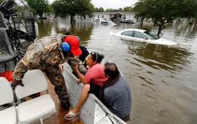 In Pearland, volunteer firefighters answer the call to evacuate stranded  mobile home park