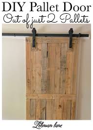 Skinny barn doors are great because they work well in rooms that are a bit smaller. The Best Diy Pallet Sliding Barn Door Out Of 2 Pallets Lehman Lane