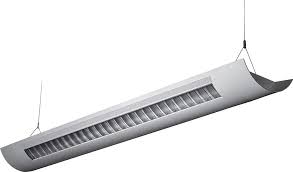 This 4 foot fluorescent light fixture provides the protective wire guard for some special lighting applications requirement. Alcon Lighting Catalina 10106 4 4 Foot T8 And T5ho Fluorescent Architectural Linear Suspension Direct Indirect Lighting Fixture Alconlighting Com