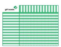 Girl Scout Attendance And Badge Chart Girl Scouts Brownie