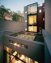 The design motif was a favorite of krapp's. Leroy Street Town House Manhattan Residence E Architect