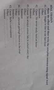 Itulah yang dapat kami bagikan terkait contoh soal essay cause and effect beserta jawabannya. Contoh Soal Pilihan Ganda Cause And Effect Dunia Sosial