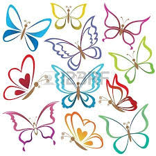Stock Photo Modello Di Farfalla Decorazioni Disegni Farfalle
