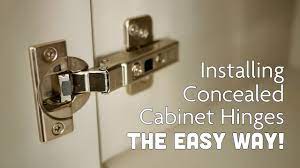 If you are changing the existing kitchen cupboard hinges, it is really important to replace them with the same sized overlay. Installing Concealed Cabinet Door Hinges Handles The Easy Way Youtube