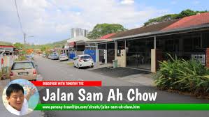 Ah bok mak mandin kedai kereta. Jalan Sam Ah Chow Tanjung Bungah