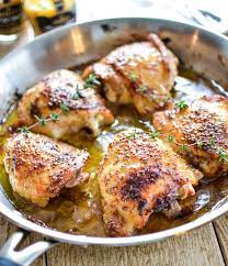 Crispy Honey Mustard Chicken Thighs Recipe Easy Chicken Recipes Honey Mustard Chicken Creamy Mustard Sauce