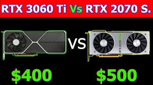 All the existing cards are very powerful gpus, which have the capability to provide 4k60 fps with ray tracing, the nvidia geforce rtx 3060's main aim is going to be for providing the best 1080p experience. Rtx 3060 Ti Vs Rtx 2070 Super 12 Gaming Benchmarks Youtube