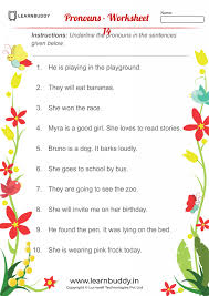 Collection of worksheets for class 3 english. English Worksheets For Class 1 Nouns Verbs Pronouns Learnbuddy In