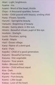 Japanese Female Names Japanese Phrases Japanese Names Japanese Words