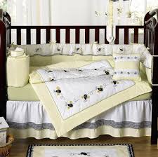 Black And White Baby Bedding Crib Sets Cute Bumble Bee Nursery Set Unique Baby Bedding Baby Bed Baby Crib Sets