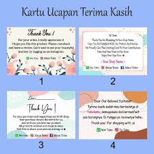 Kalimat selamat tahun baru imlek dalam karakter han yang bisa kamu gunakan dalam kartu. Ucapan Terimakasih Online Shop Kartu Ucapan Olshop Shopee Indonesia