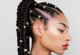 The braids are well organized to make a beautiful bun by the back side of the head. Braided Hairstyle For Black Women Archives The Fashion Fantasy