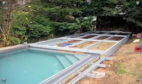 Kortge Metallbau Poolabdeckung Poolabdeckung Swimming Pool Gartenpools