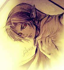 Anime & manga drawing tutorials. Artstation Dark Link Sketch Susanne Witt