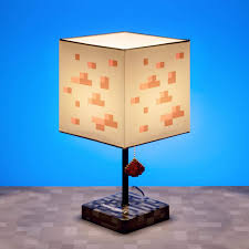 Toyworld is australia's amazing toy shops & an online toy store now offers lego 21165 minecraft the bee farm. Minecraft Table Lamp With Metal Base And Fabric Shade With Redstone Chain Pull Amazon Com Au Lighting