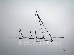 Original Ink Drawing Sailboats Europeanstreetteam Sailboat Drawing Original Ink Drawing Ink Drawing