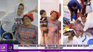 Popular nigerian actress nkechi blessing has celebrated her mother in a very special way as the woman adds another year to her age. How Nollywood Actress Nkechi Blessing Made Her Mum Faint On Mother S Day Youtube