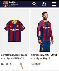 Barcelona suffered a setback in their summer transfer strategy after georginio wijanldum dropped the idea of joining barca at the last moment, instead, signing for psg for a better financial package. Fc Barcelona La Liga Memphis Depay S Shirt Appears On Barcelona S Online Store Marca