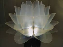 How To Make A Lotus Lamp Or A Copycat Version Of Ikea Knappa Lamp Lotus Lamp Diy Lamp Knock Off Decor