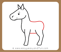 If you want to draw a running horse or even a few running horses, you can use the photographs of horses for this, using this lesson as a basic material for other horse drawings. How To Draw A Horse Step By Step Tutorial For Kids Cartooning Easy Peasy And Fun