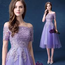 Purple Beaded Cocktail Evening Dress Midi Elegant Formal Dress E056 In 2020 Evening Dresses Prom Strapless Cocktail Dresses Prom Party Dresses