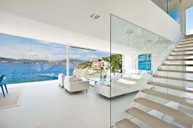 Mallorca Holiday Home Colored By Sea View White Interior Design Modern House Design Interior Architecture Design