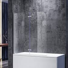 Eur 199,95 bis eur 209,95 (eur 199,95. Sonni Duschwand Fur Badewanne 120x140 Cm Bxh Badewannenfaltwand 2 Teilig Faltbar 6 Mm Nano Glas Duschabtrennung Badewanne Amazon De Baumarkt