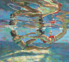 Pastel Underwater Scenes Creating Bodies In Motion Soft Pastels Drawing Underwater Portrait Pastel Art