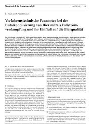 Acum 4 ore 64 0. Pdf Verfahrenstechnische Parameter Bei Der Entalkoholisierung Von Bier Mittels Fallstromverdampfung Und Ihr Einfluss Auf Die Bierqualitat