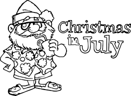 4th Of July Christmas In July Coloring Page Wecoloringpage Christmas In July Free Christmas Coloring Pages Merry Christmas Coloring Pages