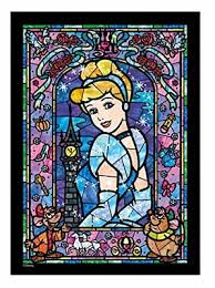 Pieces are made of translucent plastic and once you finish it you can have a very nice vitrail effect. Tenyo Disney Brilliant Princess Stained Glass Art Jigsaw Puzzle 1000 Pieces F S Jigsaw