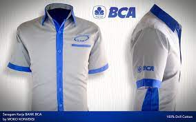 Pembayaran mudah, pengiriman cepat & bisa cicil 0%. Desain Seragam Kerja Bank Bca Moko Konveksi Biru Dongker Desain Pakaian Model Pakaian