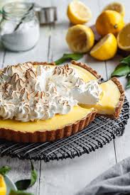 Gluten Free Lemon Custard Cream Tart With Swiss Meringue Olive Mango Recipe Gluten Free Lemon Lemon Tart Recipe Lemon Custard