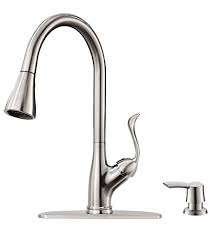 This danco brushed nickel soap dispenser with smooth nozzle adds a sophisticated touch to every bathroom or kitchen design. Patented Kitchen Faucet With Pull Down Sprayer And Soap Dispenser Single Handle Stainless Steel Brushed Nickel High Buy Online In Bahamas At Bahamas Desertcart Com Productid 125435773