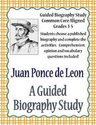 Juan Ponce De Leon Explorer Biography Study Juan Ponce De Leon 3rd Grade Social Studies