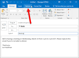 When an email client replies to a message it actually is a new message. How To Change The Reply To Address For Email Messages In Outlook
