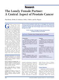 Problems urinating, including a slow or weak urinary stream or the need to urinate more often, especially at night. Pdf The Lonely Female Partner A Central Aspect Of Prostate Cancer