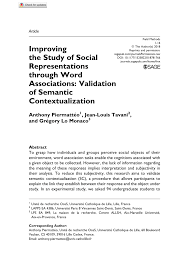 Faire des courses simply means to shop. Pdf Improving The Study Of Social Representations Through Word Associations Validation Of The Semantic Contextualization