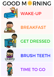 Toddler Morning Routine Printable Picture Schedule
