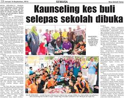 Kertas 1 bahasa melayu tingkatan 4 kssm; Blog Koleksi Akhbar Pendidikan New Sabah Times Kaunseling Kes Buli Selepas Sekolah Dibuka